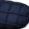 Almohadón Ovalado Grande - 100% Cuero 76x35 cm Azul