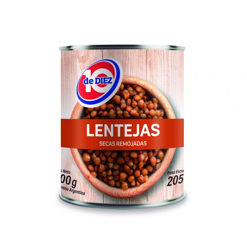 LENTEJAS DE DIEZ 300G LATA Lentejas De Diez 300g Lata