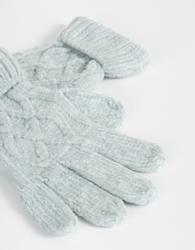 Guantes Infantiles Guantes Infantiles Trenzado Azul - Azul Medio