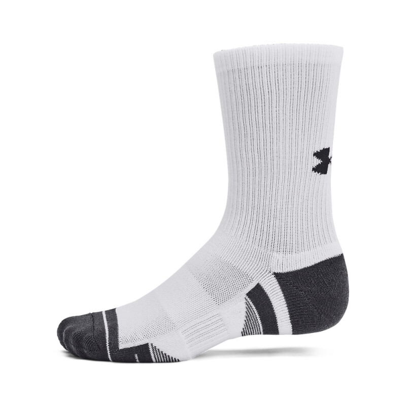 UA Performance Tech 3pk Crew-WHT WHT-100