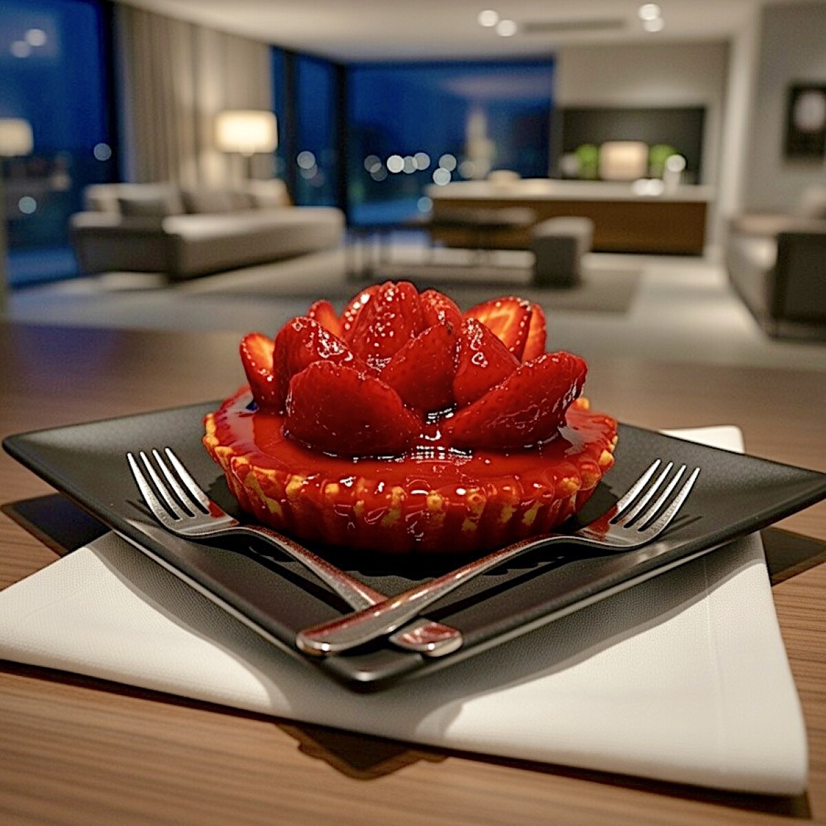 Tartaleta de Crema Pastelera con Frutilla 