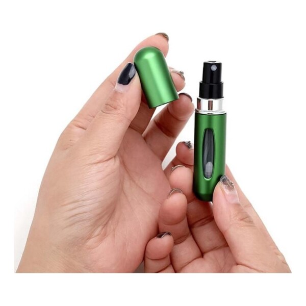 Frasco Mini Botella Recargable De Perfume Portátil X 5 Variante Color Verde