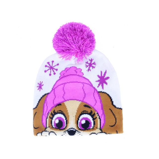 Gorro Disney Paw Patrol Blanco - Fucsia