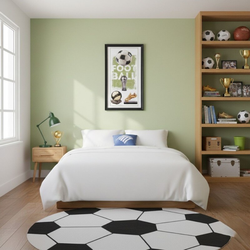 CUADRO RECT DIS FUTBOL 59X39CM Unica