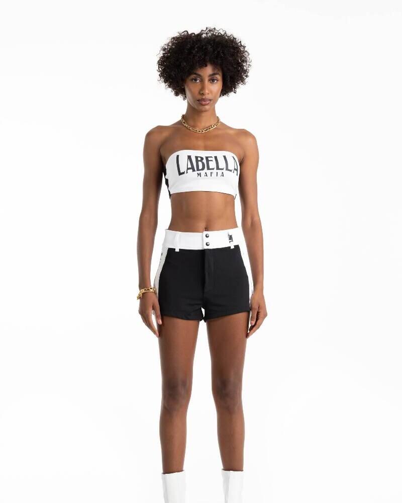 Short Chicago Blanco Y Negro U
