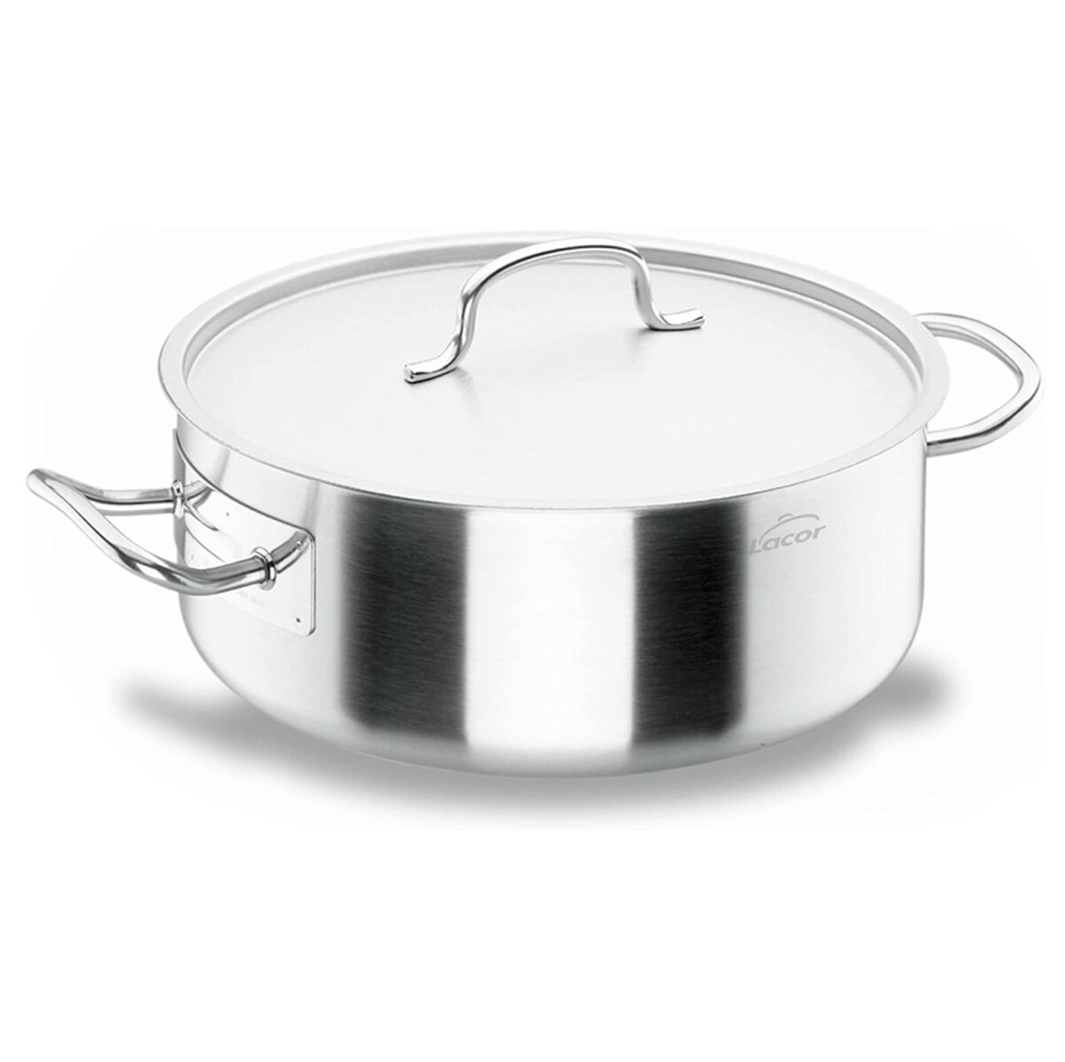 Cacerola inox con tapa 27.5lts 