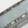 Bandolera New Penny en Efecto Cuero Zaffiano Celeste
