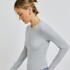 BLUSA ML FEM CINZA MESCLA