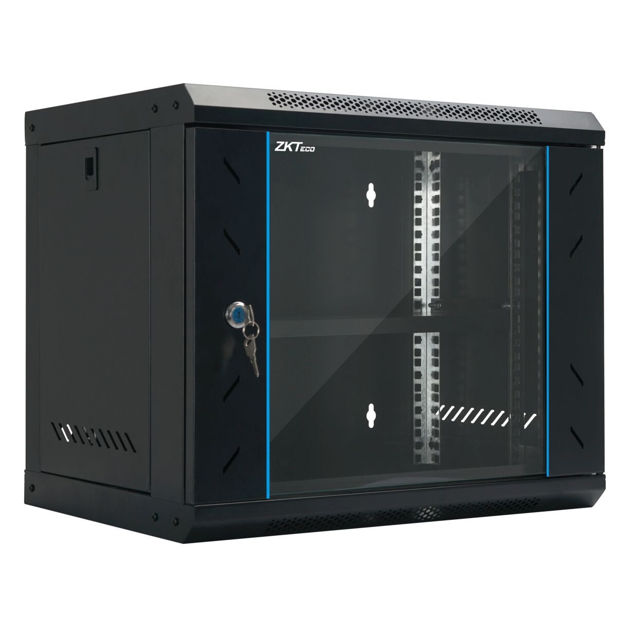 Rack 4U Zkteco Acero Wall Puerta de Vidrio 5404A 