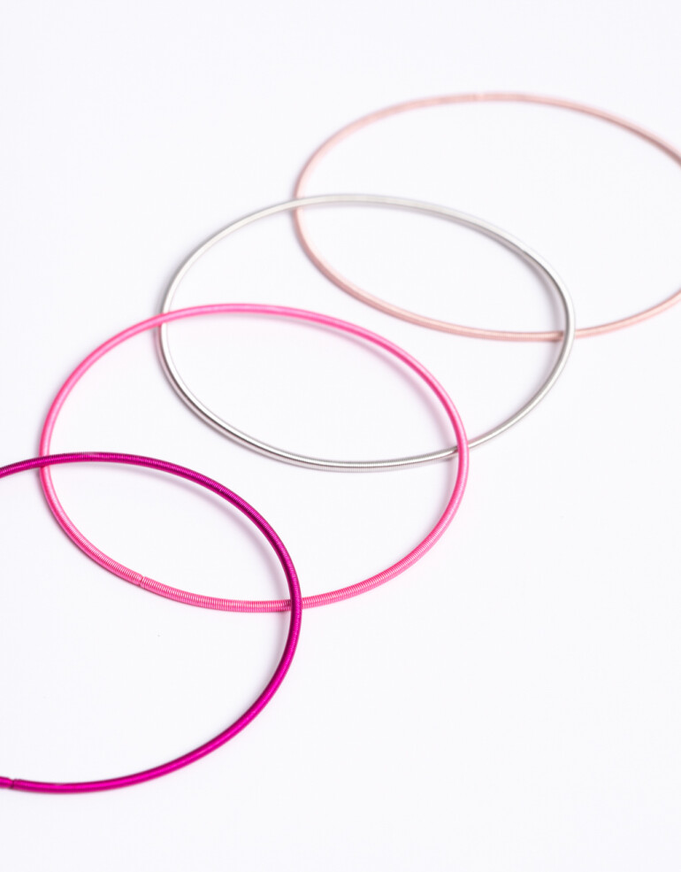 Pulseras Elásticas Sets Color Set Pulseras Elásticas Resorte - Combinacion Multicolor