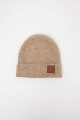 Gorro tejido tostado melange