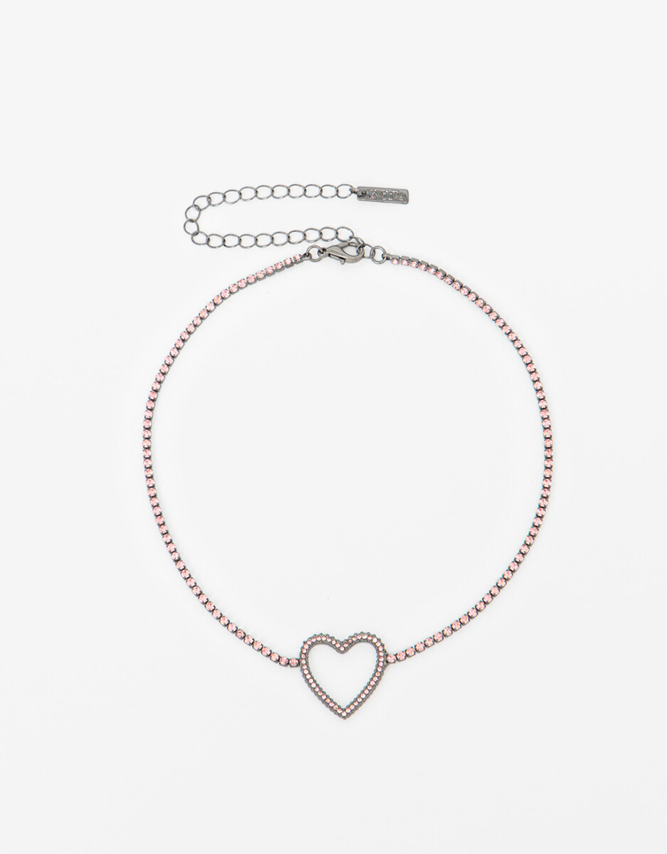 Choker Corazón Strass 