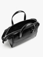 Bolso Tote Con Bandolera negro