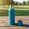 Termo Bala en acero inox de 1 lt Azul Petroleo