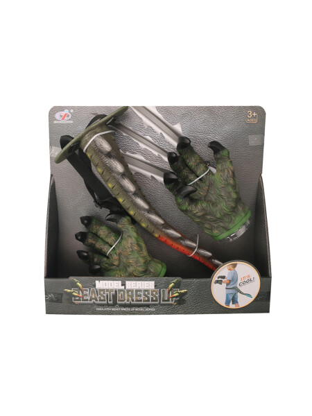 GARRAS Y COLA DINO VERDE