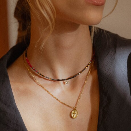 Collar Olimpia en acero y piedras Collar Olimpia en acero y piedras