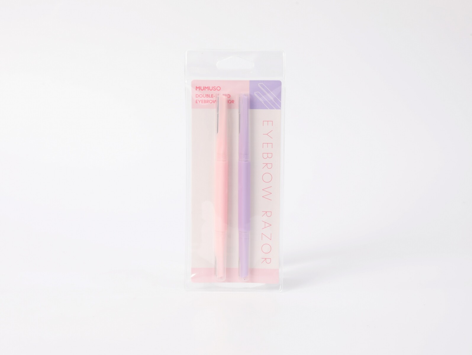 NAVAJA DE CEJAS DE DOBLE PUNTA CON MANGO RECTO 