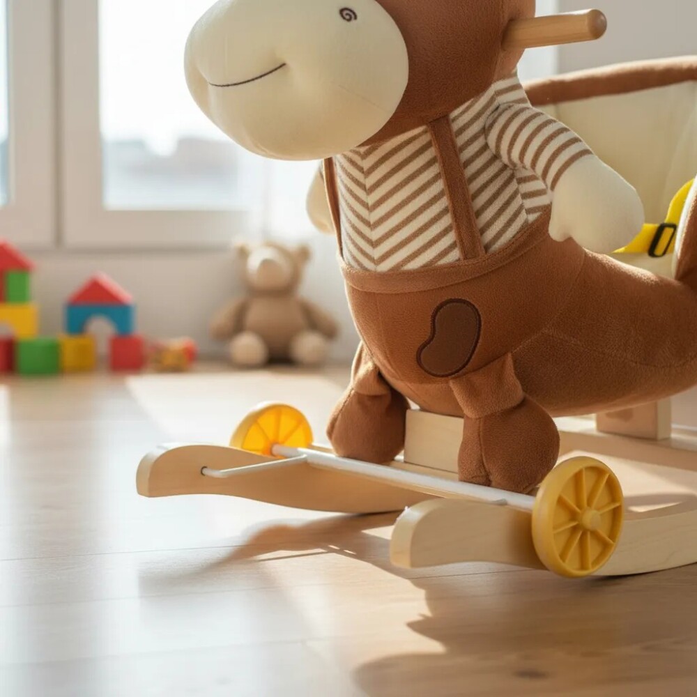 Balancin Mecedor buggy 2 en 1 animales vaca