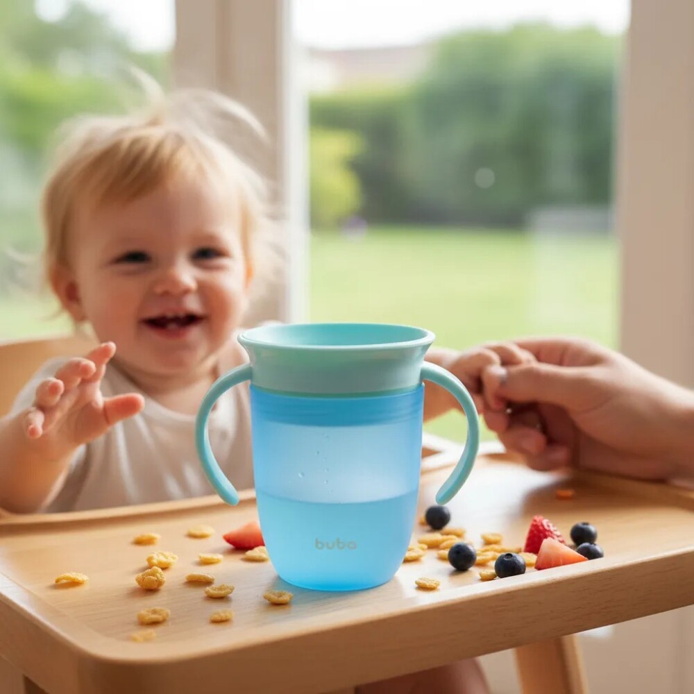 Vaso 360 BUBA pastel colors celeste