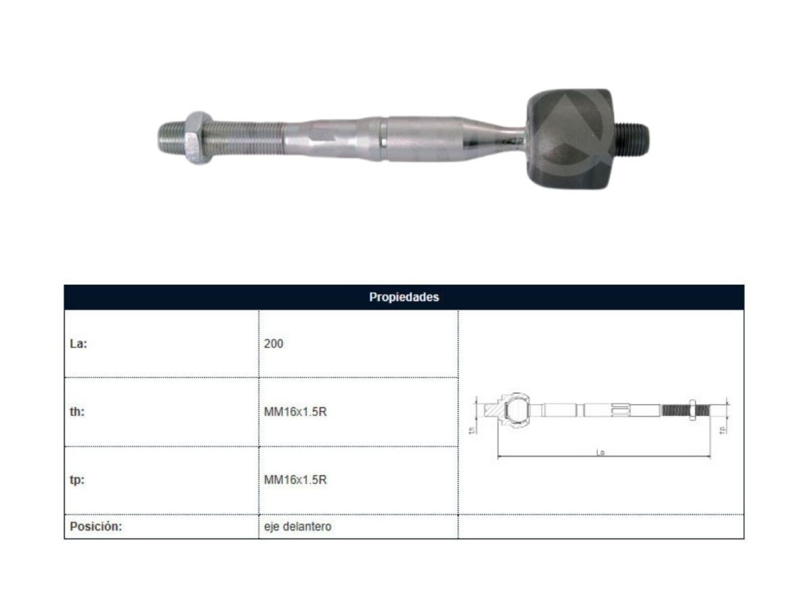 Mate Mitsubishi L200 07-25 Der/Izq 