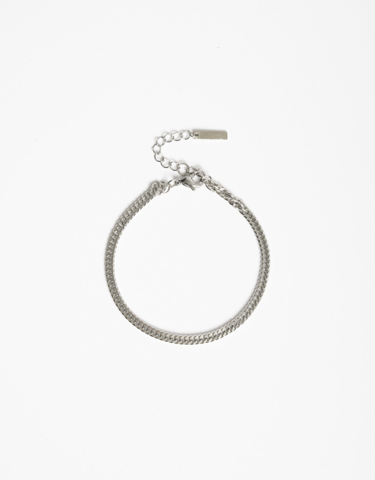 Pulseras Flexibles Metal Pulsera Acero Men´s Collection - Plateado