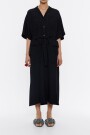 VESTIDO LARGO CAMISERO Negro