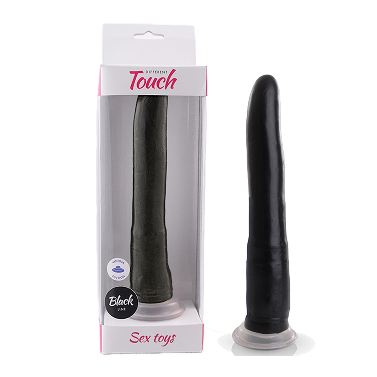 Consolador Sport Vives Con Ventosa - Negro 