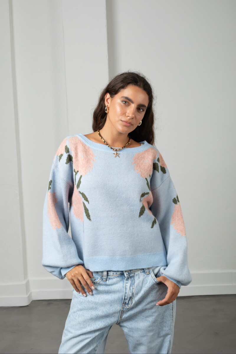 Buzo Rosie - celeste 