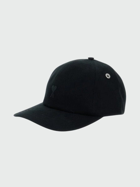 AMI PARIS - Gorra Cuore Algodón Negro