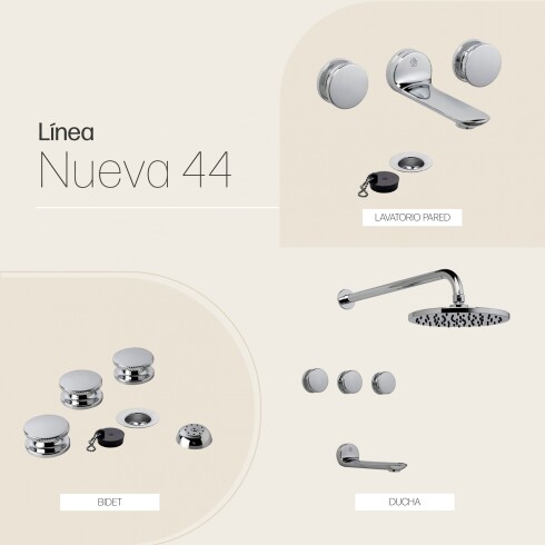 Juego De Griferia Incluye Lavatorio Ducha Y Bidet CROMO
