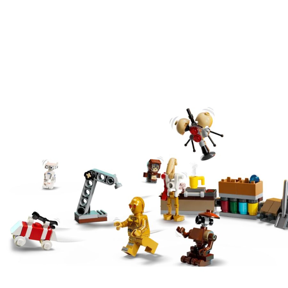 LEGO Star Wars Calendario de Adviento 2025 75418 | Droides Navideños y Babu Frik 