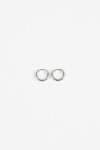 Aros acero extra small plateado