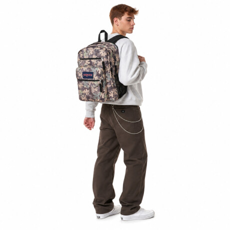 Mochila Escolar Laptop Jansport Big Student Original Urbana Green Grey Charcoal