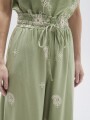Pantalon Cilae Verde Grisaceo