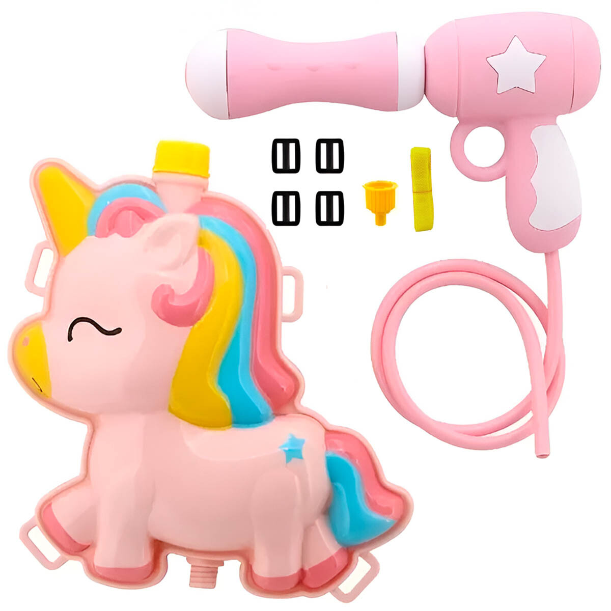 Pistola Juguete De Agua Con Mochila Infantil Verano - Unicornio 