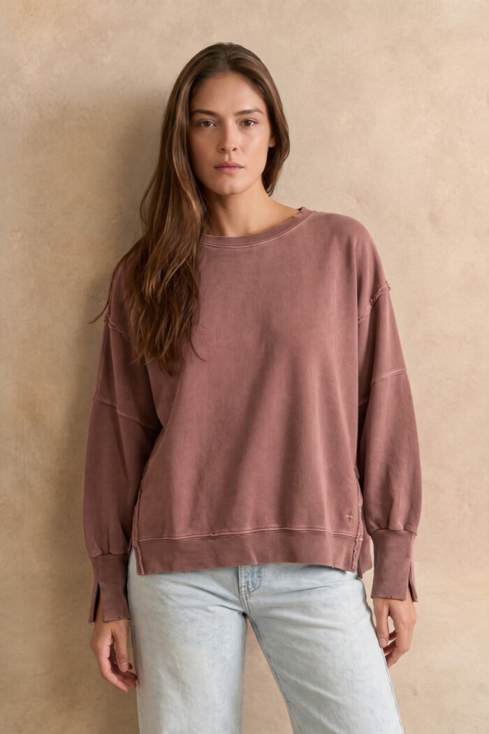 Sweater Lavado Marron