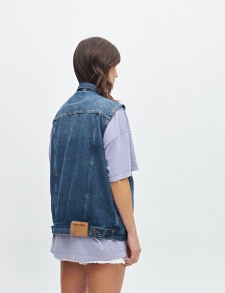 Chaleco Denim Blue