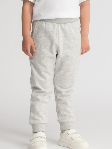 Pantalon deportivo gris Gris Melange