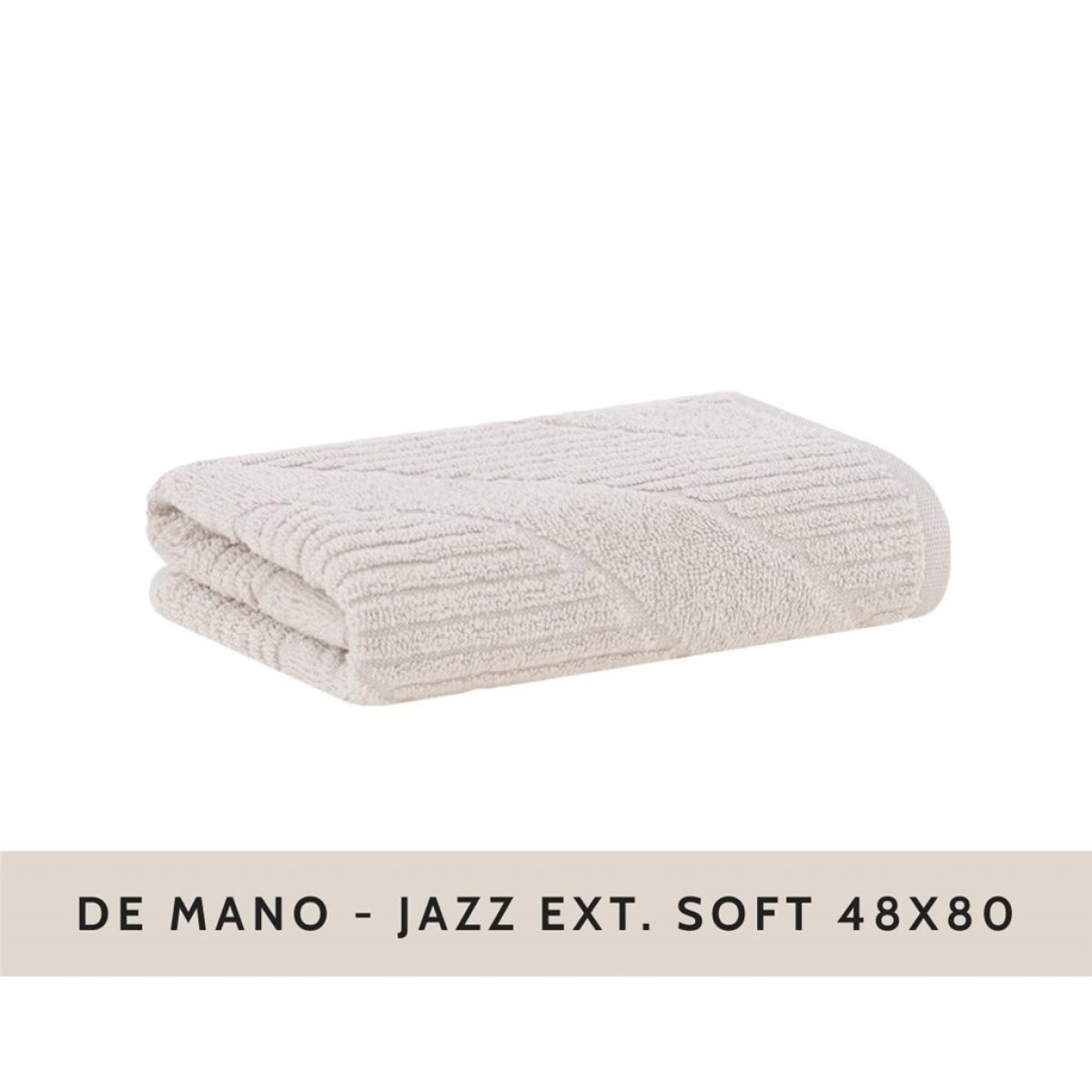 TOALLA ROSTRO JAZZ EXT SOFT BUDDEMEYER - 420G/M2 1433BEIGE 48X80 