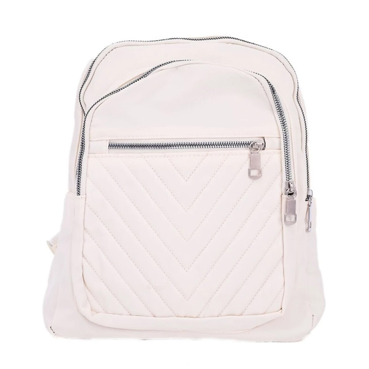 Mochila Canva Deia con capitoneado - Blanco 