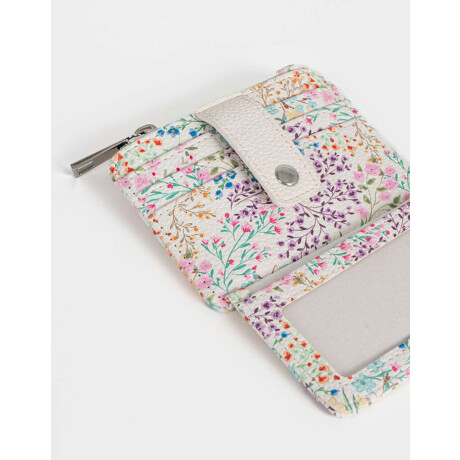 Tarjeteros Estampado Flores