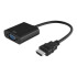 Adaptador Conversor Convertidor Hdmi Macho A Vga Hembra Variante Color Negro