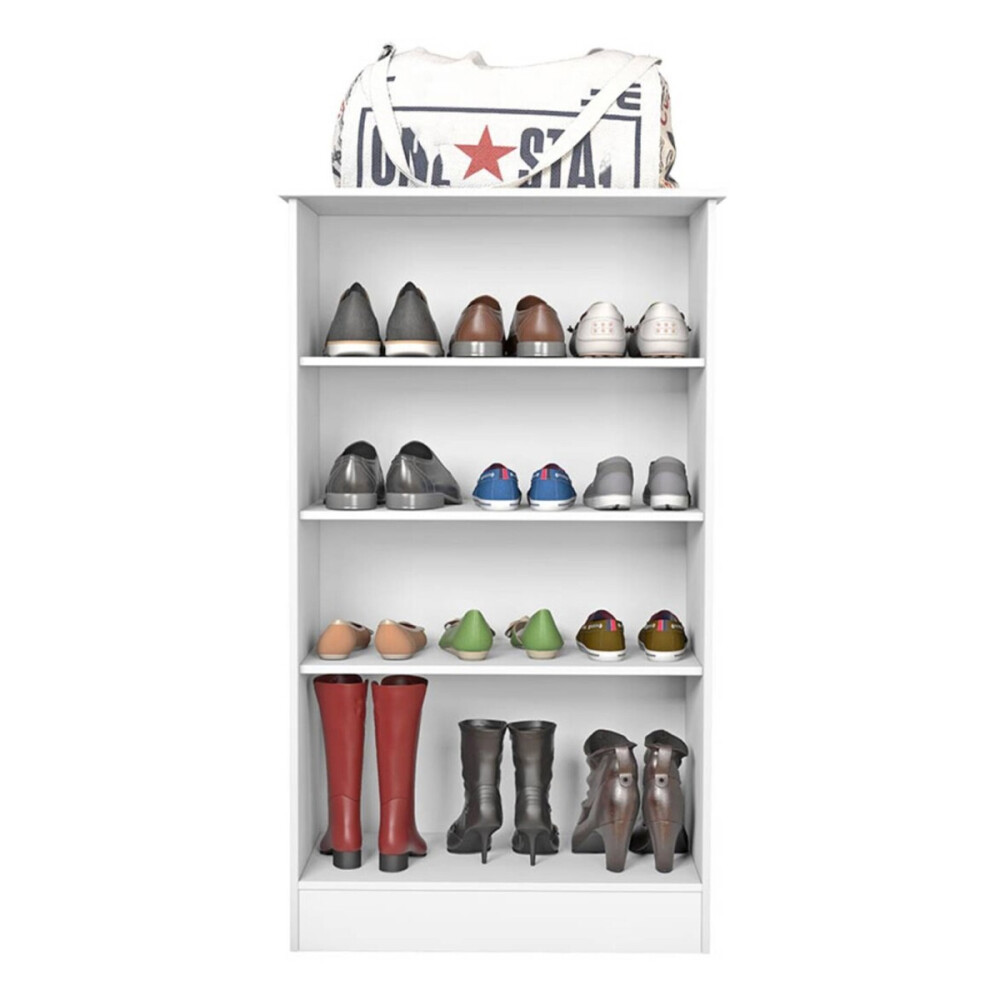 Zapatera con estantes / 2 puertas BLANCO