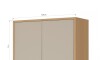 Bajo Mesada 2 Puertas Condessa Marron/Gris Bajo Mesada 2 Puertas Condessa Marron/Gris