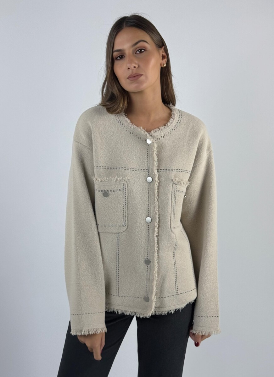 CHAQUETA BETHANIA - CRUDO 