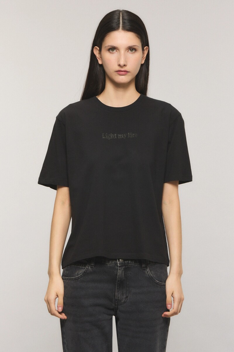 REMERA BOOTLIGHTER Negro