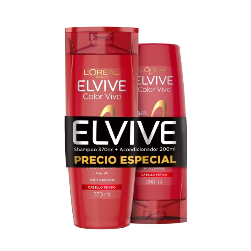 Shampoo Elvive Colorvive 370 Ml. + Acondicionador 200 Ml. Shampoo Elvive Colorvive 370 Ml. + Acondicionador 200 Ml.