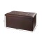 Puff Baul Houston Eco Cuero Chocolate