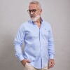 CAMISA OXFORD CELESTE
