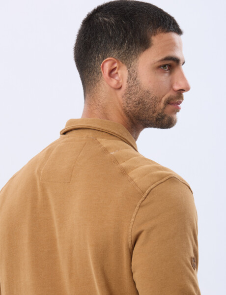 BUZO POLO DE FELPA Mostaza